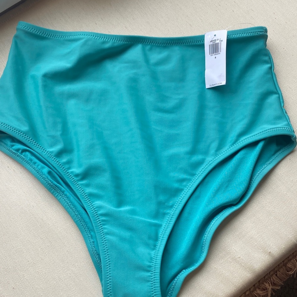 High-Waisted Teal Bikini Bottom